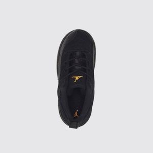 Jordan 12 Retro black Taxi sneakers toddler boys